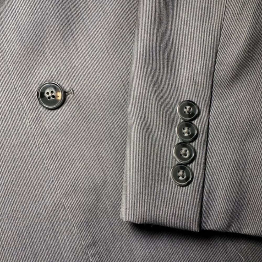 Calvin Klein 100% Wool Blazer Size 42R Gray Extreme Slim Fit 2 Button Sport Coat - Picture 4 of 15